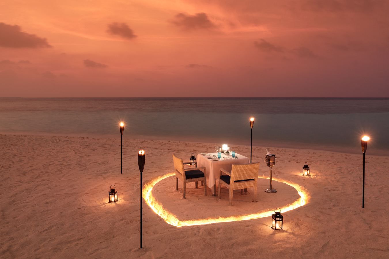 4. Kuredhivaru Resort and Spa- Beach Dinner