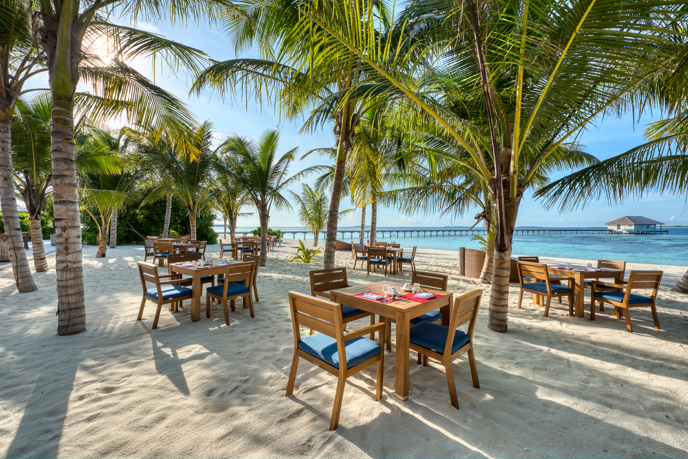 4. Kuredhivaru Resort and Spa - ONU Marché outdoor seating area