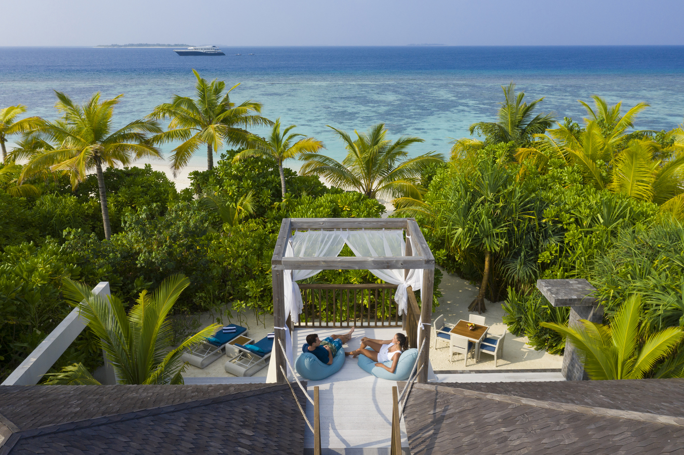 9. Kuredhivaru Resort and Spa - Beach Pool Villa view from sala